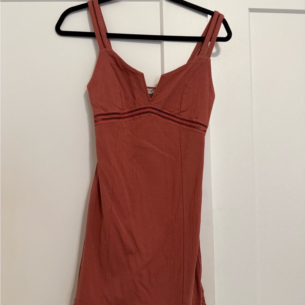 Free People Rust Mini Dress